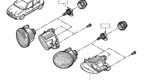 PROIECTOR STANGA RENAULT CLIO DUPA 2001