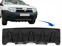 Protectie Bara Fata compatibil cu Dacia Duster 4x4 / 4x2 (2010-2017) Negru Lucios SPFBDDPB