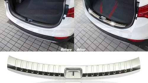 PROTECTIE BARA SPATE DIN INOX HYUNDAI SANTAFE 2013-2017[V1]