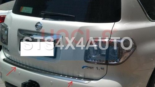 PROTECTIE BARA SPATE DIN INOX NISSAN PATROL Y62 2014-2018