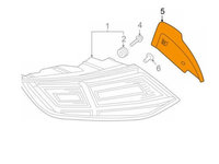 Protectie lampa Spate Audi Tt (8s), 08.2014-, partea Stanga, OEM/OES