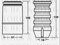 Protectie praf Amortizor SKODA OCTAVIA Combi 1U5 BORG & BECK BPK7077