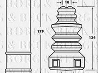 Protectie praf Amortizor VW EOS 1F7 1F8 BORG & BECK BPK7084