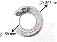 Protectie stropire,disc frana SAAB 900 Mk II Cabriolet, SAAB 900 Mk II, OPEL VECTRA B hatchback (38_) - VAN WEZEL 3766373