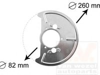 Protectie stropire,disc frana VW TRANSPORTER Mk III caroserie, VW TRANSPORTER Mk III platou / sasiu, VW CARAVELLE III bus - VAN WEZEL 5870372