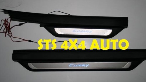 PROTECTII PRAG CU LED DIN INOX+ABS TOYOTA CAM