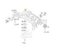 PUNTE SPATE MERCEDES SLK R171 - NOU ORIGINAL