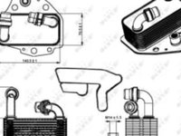 Racitor ulei (automatic/manual, cu garnitura) ALFA ROMEO BRERA, SPIDER, CADILLAC BLS, CHRYSLER DELTA, FIAT BRAVO II, DOBLO, DOBLO CARGO, SEDICI, LANCIA DELTA III, OPEL ASTRA J 1.9/2.0 d 06.06-