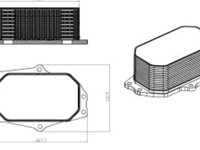 Racitor ulei CADILLAC BLS, SRX, OPEL INSIGNIA A, SIGNUM, VECTRA C, VECTRA C GTS, SAAB 9-3, 9-5 2.8 03.05-