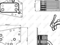 Racitor ulei (cu garnitura) FIAT CROMA, OPEL ASTRA H, ASTRA H GTC, SIGNUM, VECTRA C, ZAFIRA B, ZAFIRA B/MINIVAN, SAAB 9-3 1.9 04.04-