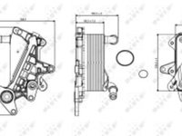 Racitor ulei (cu garnituri, cu garnitura) SKODA OCTAVIA III 1.6 01.14-