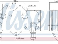 Racitor ulei OPEL ASTRA G, SIGNUM, SINTRA, VECTRA B, VECTRA C, VECTRA C GTS, ZAFIRA A, SAAB 9-3, 9-5 2.0 d/2.2D 11.96-02.15