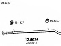 Racord evacuare FIAT PUNTO Van (188AX) (2000 - 2009) ASSO 12.5026