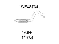 Racord evacuare PEUGEOT 307 SW (3H) (2002 - 2016) QWP WEX8734 piesa NOUA