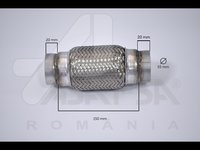 RACORD FLEXIBIL EVACUARE GAZE MOTOR , DIMENSIUNI : 55X150 MM