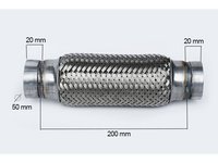 RACORD FLEXIBIL toba esapament OUTER BRAID (A) 50X200 MM IS-33745