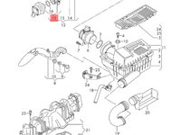 Racord turbo Volkswagen Golf 6 1.6 TDI hatchback 2012 2013 OEM 3C0129635