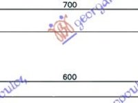 RAD.INT.1,6-1,8-2,0TDCi-2,5PE.(60x128x50 - FORD FOCUS C-MAX 03-07, FORD, FORD FOCUS C-MAX 03-07, PEUGEOT, PEUGEOT EXPERT 07-16, Partea frontala, Radiator Intercooler, 020906200