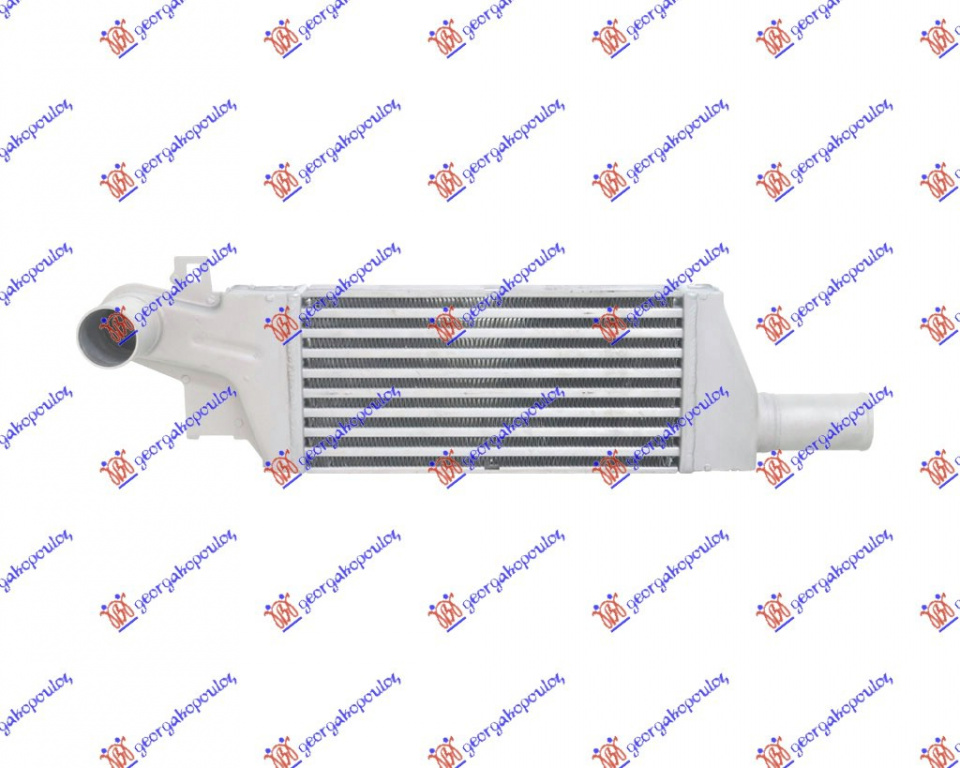 RAD. INT. 1.7 dti 01-04 (277X138X50)Y17DT - OPEL CORSA C 00-06, OPEL, OPEL CORSA C 00-06, PEUGEOT, PEUGEOT EXPERT 07-16, PARTEA FRONTALA, RADIATOR INTERCOOLER, 034206210