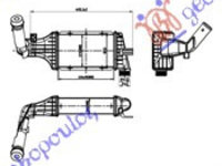 RAD.INTER.2,0-2,2DTi (22,0x12,7x6,6) - OPEL ZAFIRA 99-05, OPEL, OPEL ZAFIRA 99-05, PEUGEOT, PEUGEOT EXPERT 07-16, Partea frontala, Radiator Intercooler, 013706200