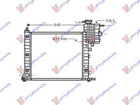 RAD. INTER.2,0 D4D 00-(125x260x64) - MERCEDES VITO (W638) 96-04, MERCEDES, MERCEDES VITO (W638) 96-04, 011206350