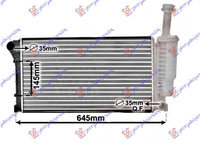 RADIATOR 1.1-1.2i 8V +Ac/ (55x31.7) (MAHLE BEHR) - FIAT FIAT PANDA 03-14, FIAT, FIAT PANDA 03-14, 040006325