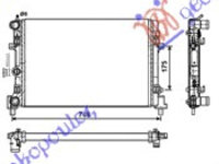 RADIATOR 1.2i 12V-1.2TSI-1.4GAS-1.4i 16V-1.4TSI-1.6GAS-1.6i 16V/1.2TDi-1.6 tdi (65x34) - VW VW POLO 09-14, VW, VW POLO 09-14, 038706300