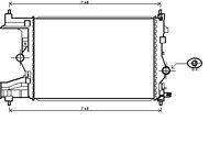 Radiator 1.3-1.7 diesel OPEL ASTRA J 3 USI-GTC 2011,2012,2013,2014,2015,2016 cod 1300301
