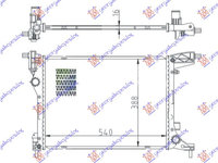 RADIATOR 1.4 (70KW) MANUAL BENZINA (540x410x16) - F2, FIAT, FIAT TIPO 16-, 300006310