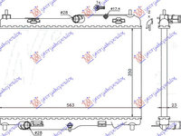 RADIATOR 1.5-1.6-2.0 PETROL/1.5 TDCI MANUAL +/- Ac/ (56.3x35) - FORD FORD ECOSPORT 13-17, FORD, FORD ECOSPORT 13-17, 328006310