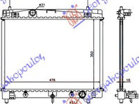 RADIATOR 1,5i16V VVTi(AT)(35x48) JAPAN - TOYOTA TOYOTA YARIS 05-11, TOYOTA, TOYOTA YARIS 05-11, 025206330