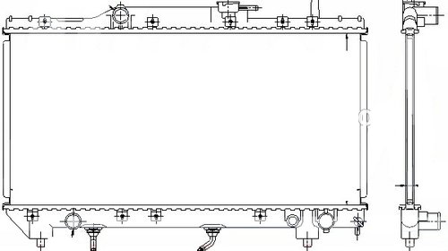 Radiator 1.6-1.8cc16V TOYOTA CARINA E CORONA 