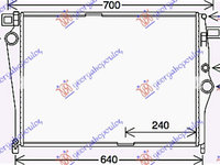 RADIATOR 1.6 (C180-200 D BlueTEC) DIESEL MANUAL/AUTO (588x436) - MERCEDES C CLASS (W205) SDN/S.W. 14-, MERCEDES, MERCEDES C CLASS (W205) SDN/S.W. 14-18, 536106300