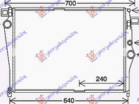 RADIATOR 1.6 (C180-200 D BlueTEC) DIESEL MANUAL/AUTO (588x436) - MERCEDES C CLASS (W205) COUPE/CABRIO 15-, MERCEDES, MERCEDES C CLASS (W205) COUPE/CABRIO 15-18, 536306300