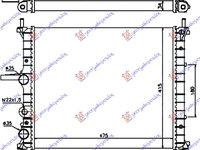 RADIATOR 1.6 PETROL +/- Ac/ (475x415) (VALEO CLASSIC) - FIAT FIAT MULTIPLA 98-04, FIAT, FIAT MULTIPLA 98-04, 043506305