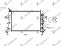 RADIATOR 1,6CC 16V +/- Ac/ (60x37) - OPEL OPEL ASTRA H 04-10 pentru OPEL, OPEL ASTRA H 04-10 047106310