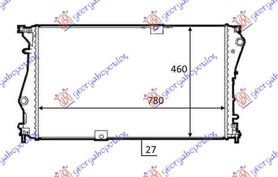 RADIATOR 2.0 CDTi [78X45.8]TIP - OPEL VIVARO 06-14