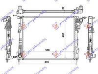 RADIATOR 2.0 CDTi -AC (56x44.9) FARA START-STOP - NISSAN PRIMASTAR 06-16, NISSAN, NISSAN PRIMASTAR 06-16, 081606320