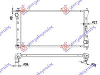 RADIATOR 2.0 DDiS DIESEL MANUAL (675x370x26) - FIAT SEDICI 07-, FIAT, FIAT SEDICI 07-, 014106330