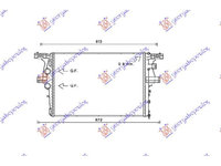 Radiator 2.3 T.D (63.8x43.9x38) M/A-Iveco Daily 11-14 pentru Iveco Daily 11-14