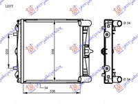 RADIATOR 2.5-2.7-S 3.2 +/- Ac/ (33.6x35.8x3.4) - PORSCHE PORSCHE BOXSTER (986) 96-04, PORSCHE, PORSCHE BOXSTER (986) 96-04, 024206302