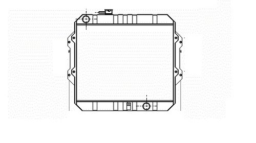 Radiator 2.5 T. Diesel TOYOTA HILUX 2WD-4WD 01-05 cod 16400-30100