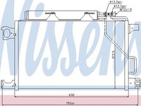 Radiator ac/ nissens pt mercedes c-class|(w203)