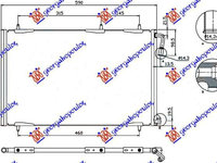 RADIATOR Ac/ 02- (55.5x36.5x1.6) - PEUGEOT 206+ (PLUS) 09-13, PEUGEOT, PEUGEOT 206+ (PLUS) 09-13, 628006410