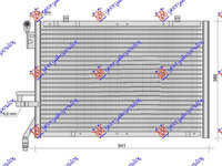 RADIATOR AC 1.0 EcoBoost BENZINA (502x349x16) , FORD, FORD FIESTA 17-, 324106435