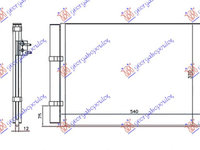 RADIATOR AC 1.2-1.4i BENZINA (520x370x12) - HYUNDAI i20 12-14, HYUNDAI, HYUNDAI i20 12-14, 366006420