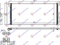 Radiator Ac/ 1 4 16v Turbo(B14xft) Benzina 1 6/1 7 Cdti Diesel (690x295x16) - Opel Mokka 2013 , 1850336