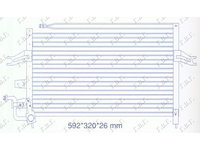 Radiator Ac 1.5 8v-1.6-1.8 16v (56x30)-Hyundai Lantra 90-92 pentru Hyundai Lantra 90-92