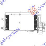 RADIATOR Ac/ 1.7 CDTI (54X26) -03 - OPEL CORSA C 00-06, OPEL, OPEL CORSA C 00-06, 034206425