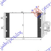 RADIATOR Ac/ 1.7DI DSL.(54X38) -03 - OPEL CORSA C 00-06, OPEL, OPEL CORSA C 00-06, 034206435